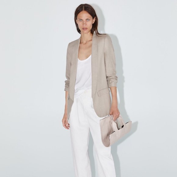 zara linen jacket